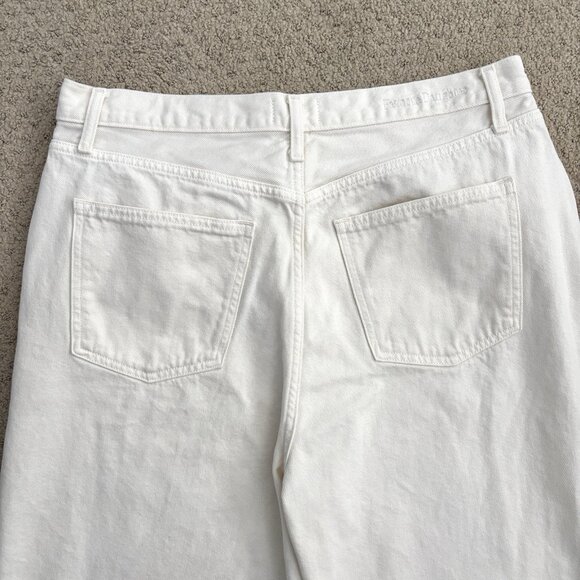 Favorite Daughter The Masha Super High Rise Wide Leg Gardenia Ivory Jeans Sz 32 - Picture 9 of 10